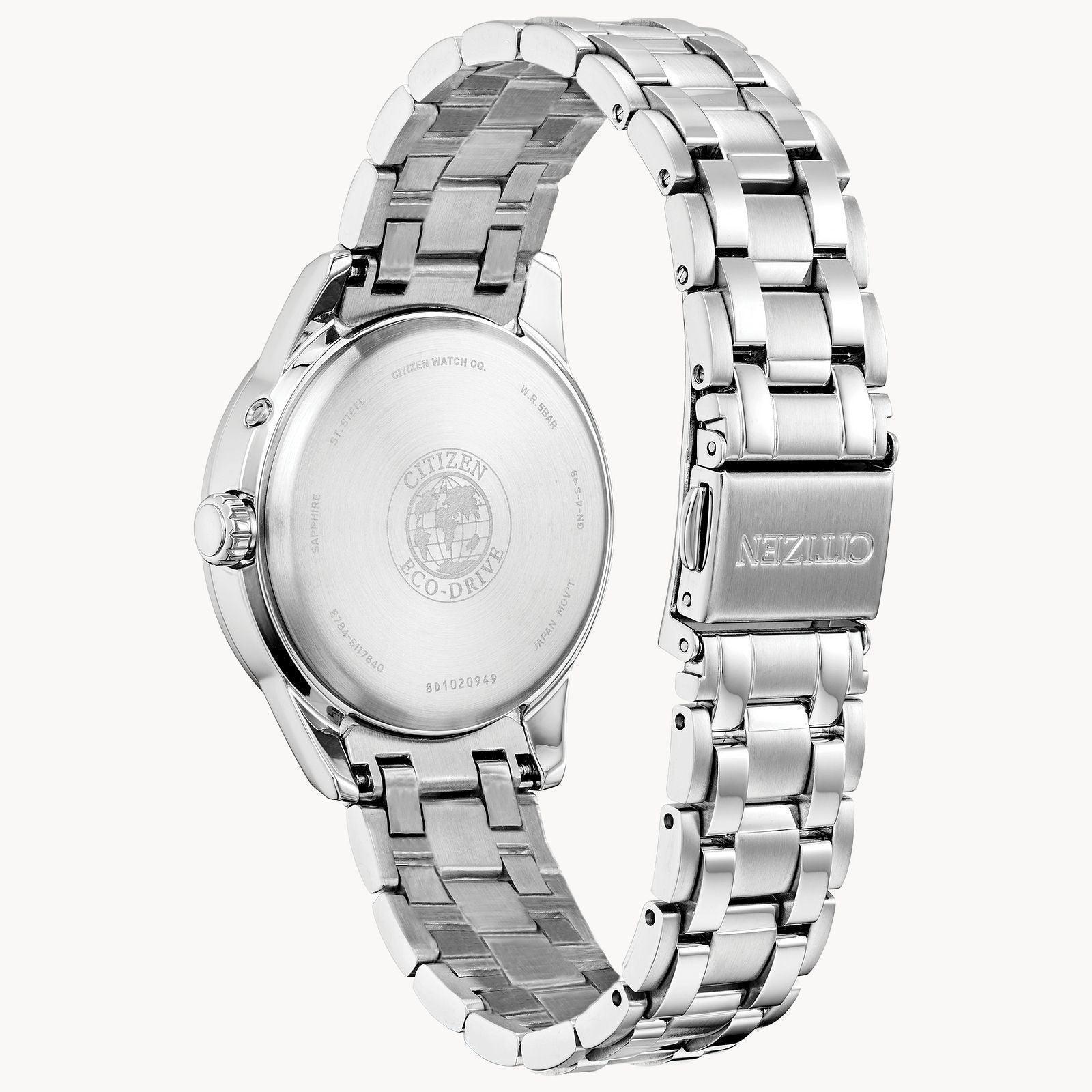 Citizen World Time Perpetual Calendar Eco-Drive Womens Watch FC8000-55D