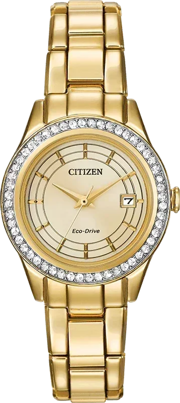 Citizen Silhouette Eco-Drive Crystal Womens Watch FE1122-53P