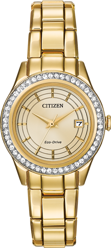 Citizen Silhouette Eco-Drive Crystal Womens Watch FE1122-53P