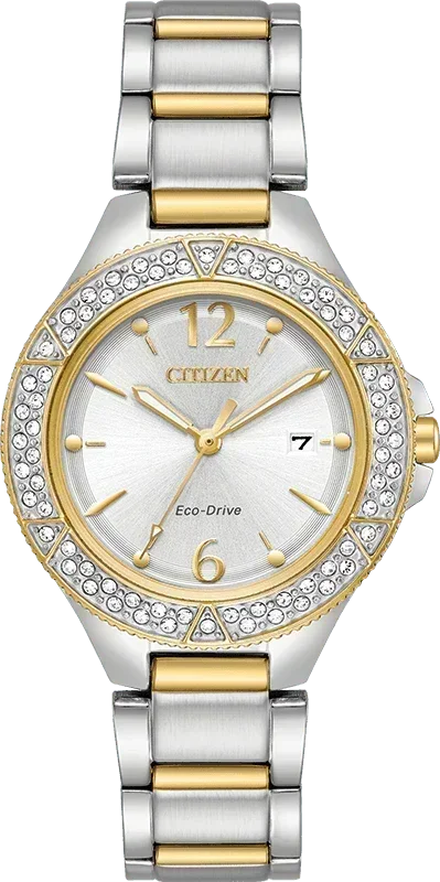 Citizen Silhouette Eco-Drive Crystal Womens Watch FE1164-53A
