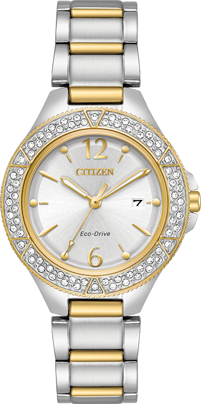 Citizen Silhouette Eco-Drive Crystal Womens Watch FE1164-53A