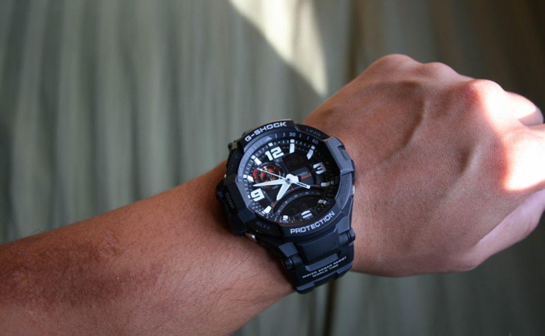 G shock aviator black best sale