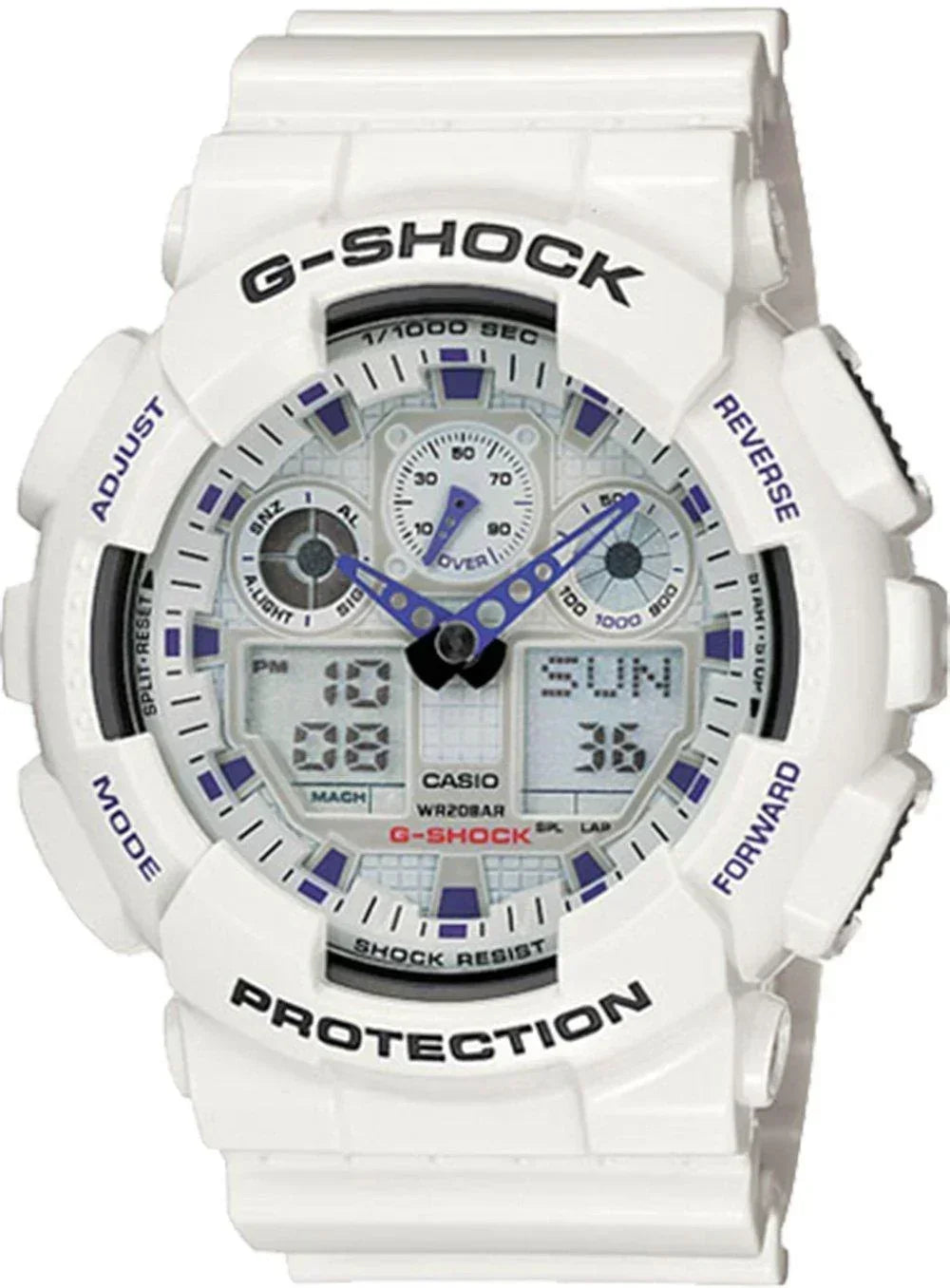 G-Shock X-Large White Resin Sport Men's Watch GA100A-7A