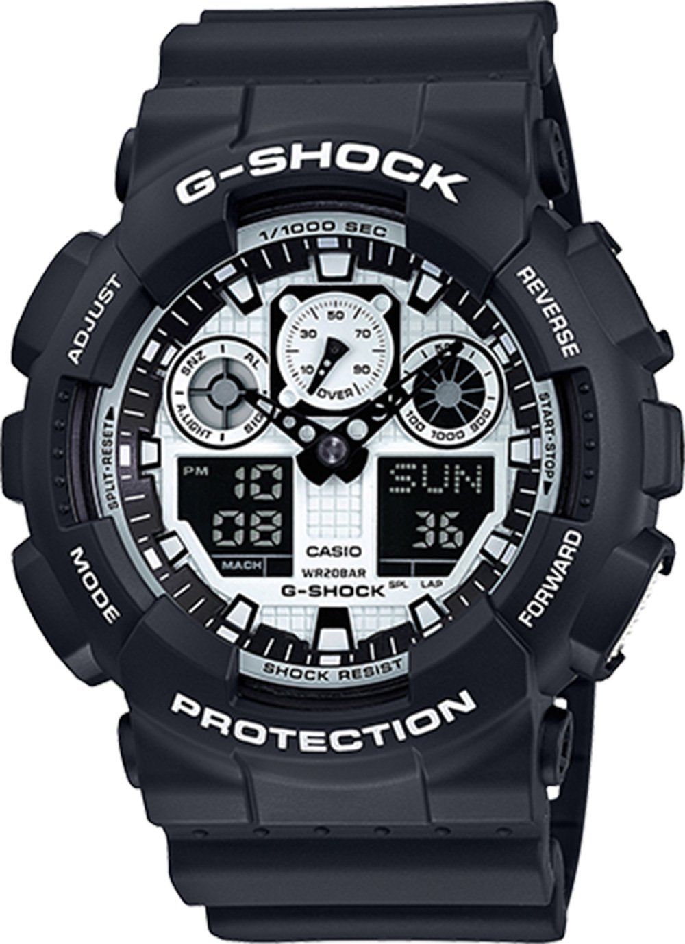 G-Shock Quartz Mens Watch GA100BW-1A