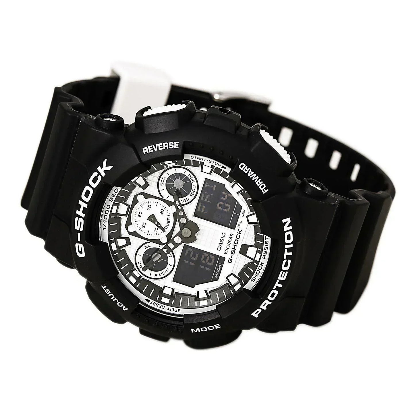 G-Shock White and Black Series Luxury Men's Watch GA100BW-1A