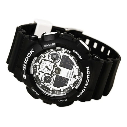 G-Shock White and Black Series Luxury Men's Watch GA100BW-1A