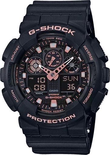 G-Shock Black Rose Gold Analog Digital Men's Watch GA100GBX-1A4