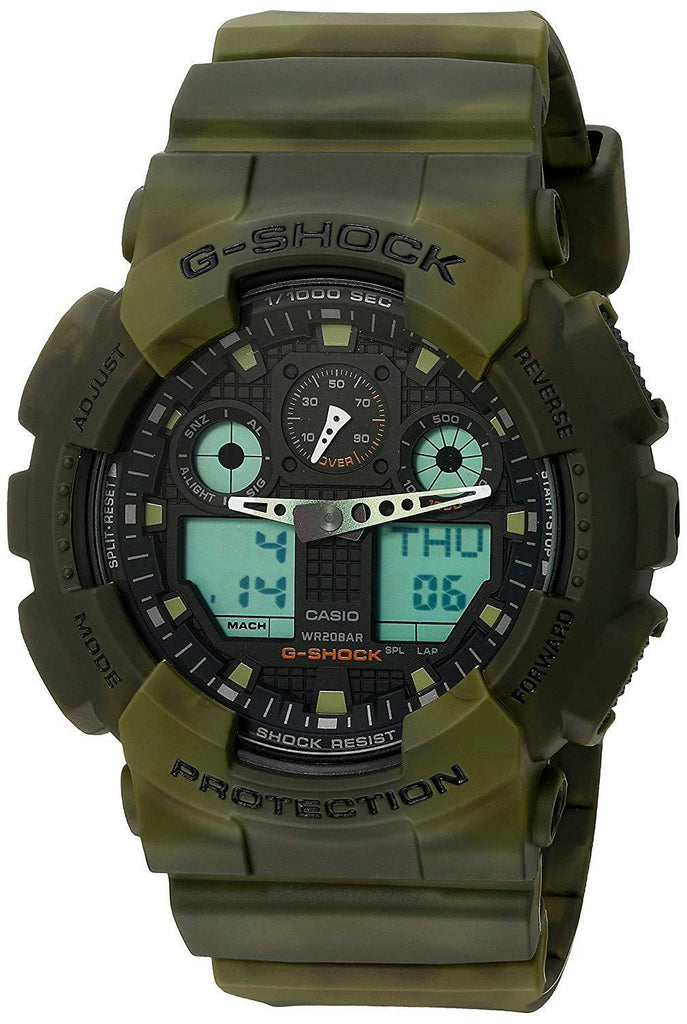 G Shock Black Dial Resin Men s Watch GA100MM 3A Obsessions Jewellery