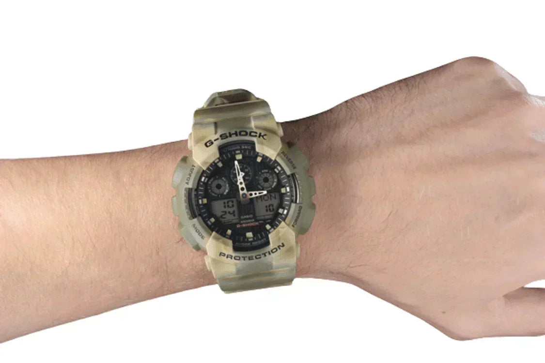 G-Shock Camouflage Analog-Digital Sport Men's Watch GA100MM-5A