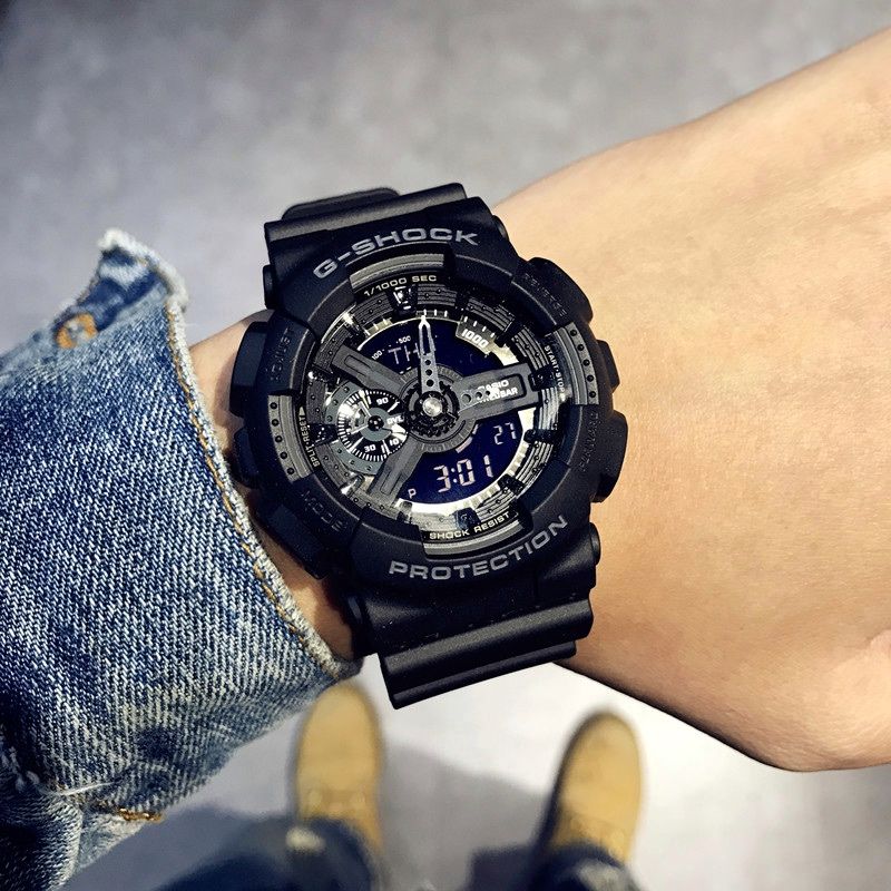 G-Shock Ana-digi World Time Black Dial Men's watch GA110-1B