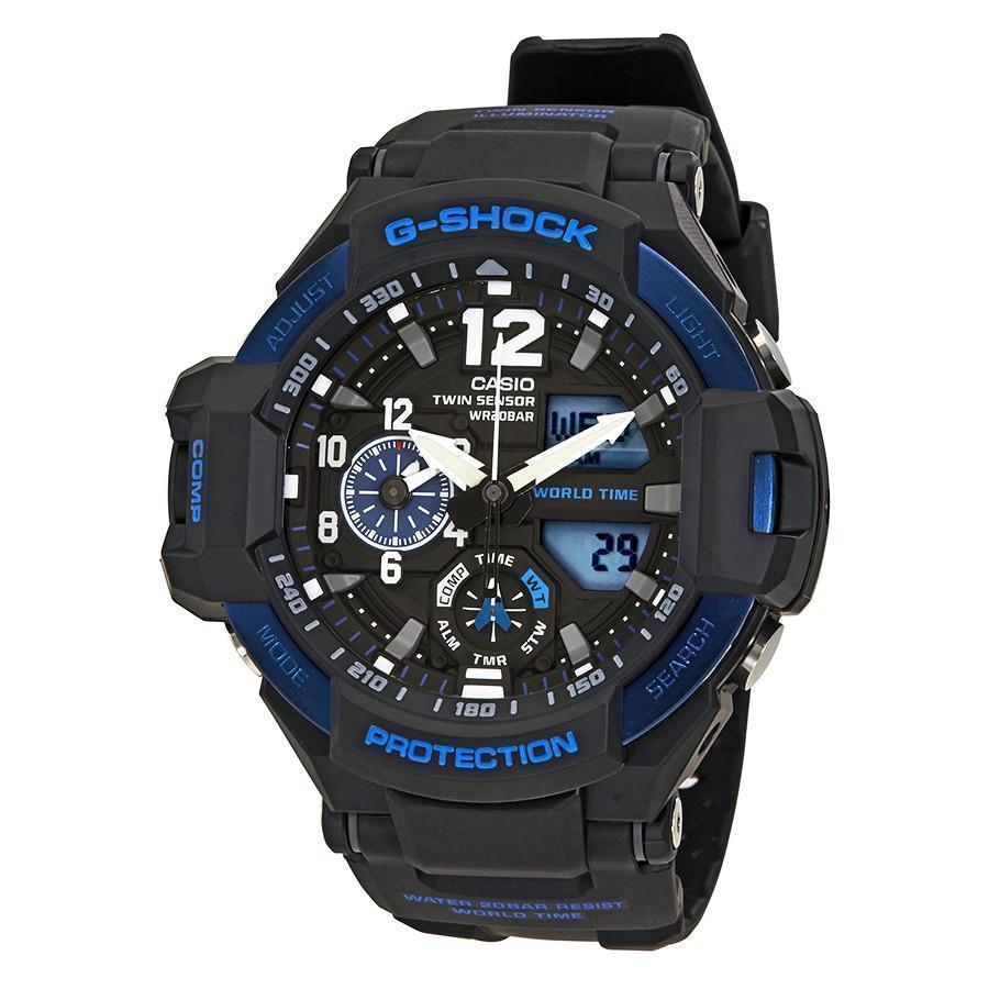 G-Shock Black Dial Resin Men's Watch GA1100-2B
