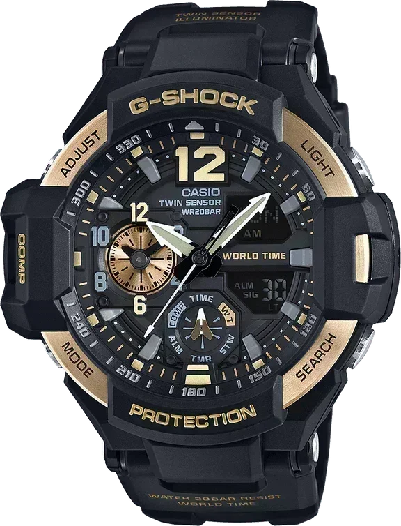 G-Shock Black Dial Resin Men's Watch GA1100-9G