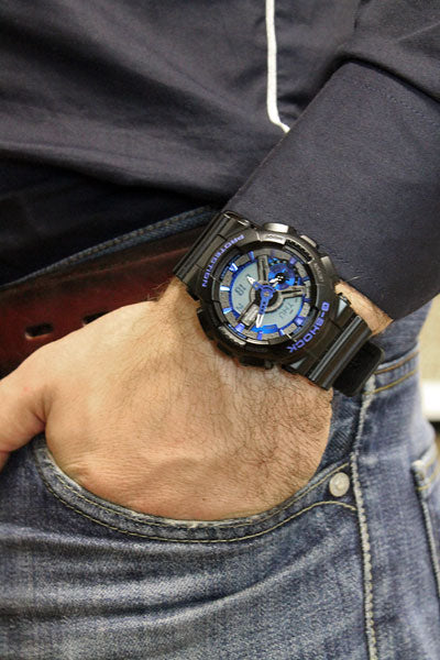 G-Shock Blue Color Theme Stylish Men&#39;s Watch GA110CB-1A