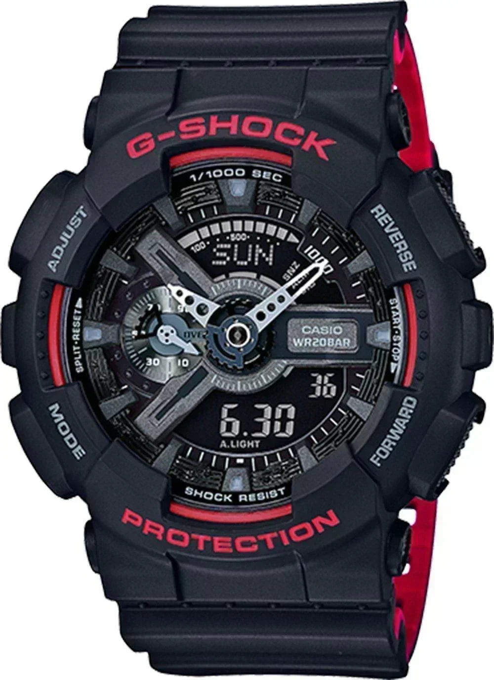 G-Shock Black Rubber Sport Men's Watch GA110HR-1A