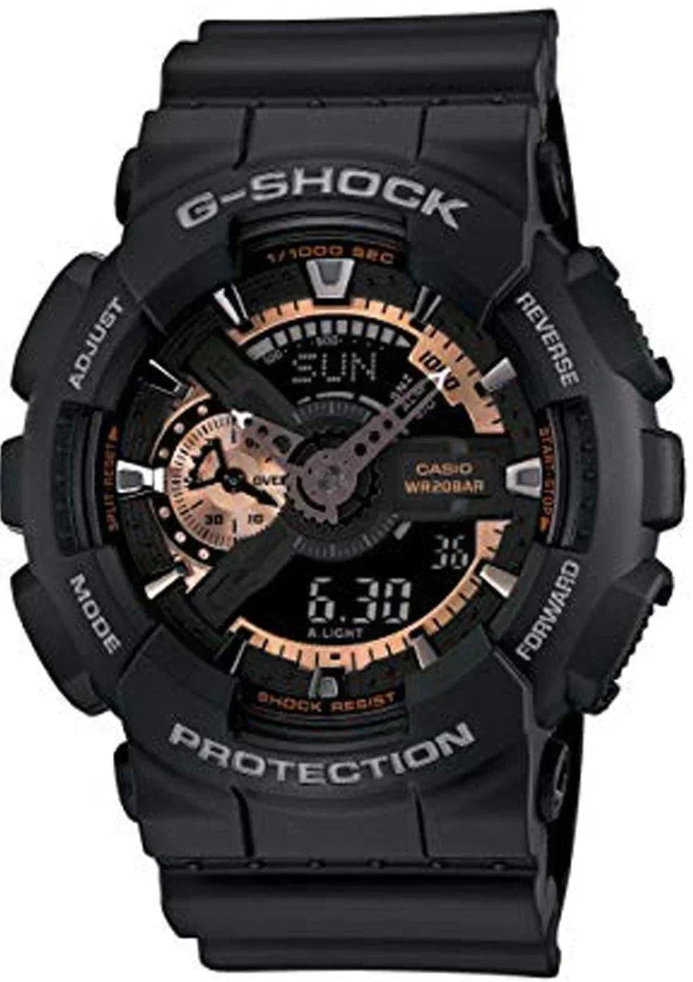 G-Shock Black Dial Resin Men's Watch GA110RG-1A