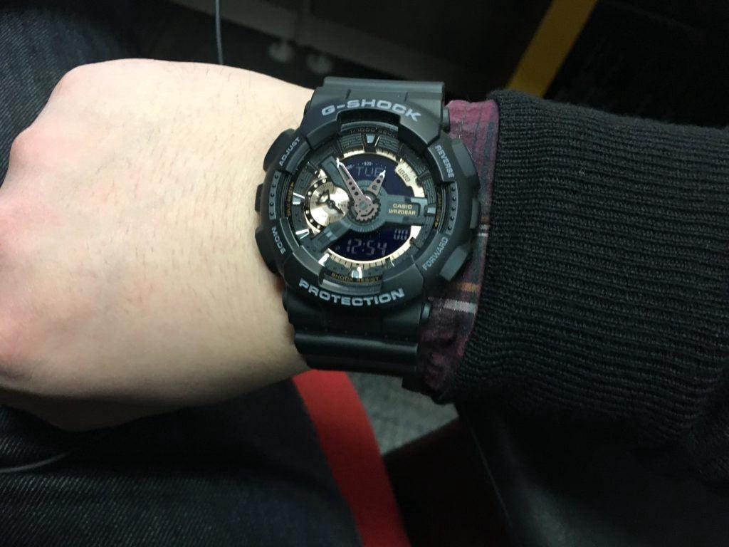 G-Shock Black Dial Resin Men's Watch GA110RG-1A