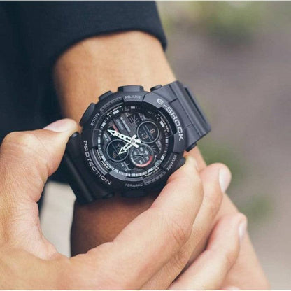 G-Shock Analog Digital Magnetic Resistant Black Men's Watch GA140-1A1