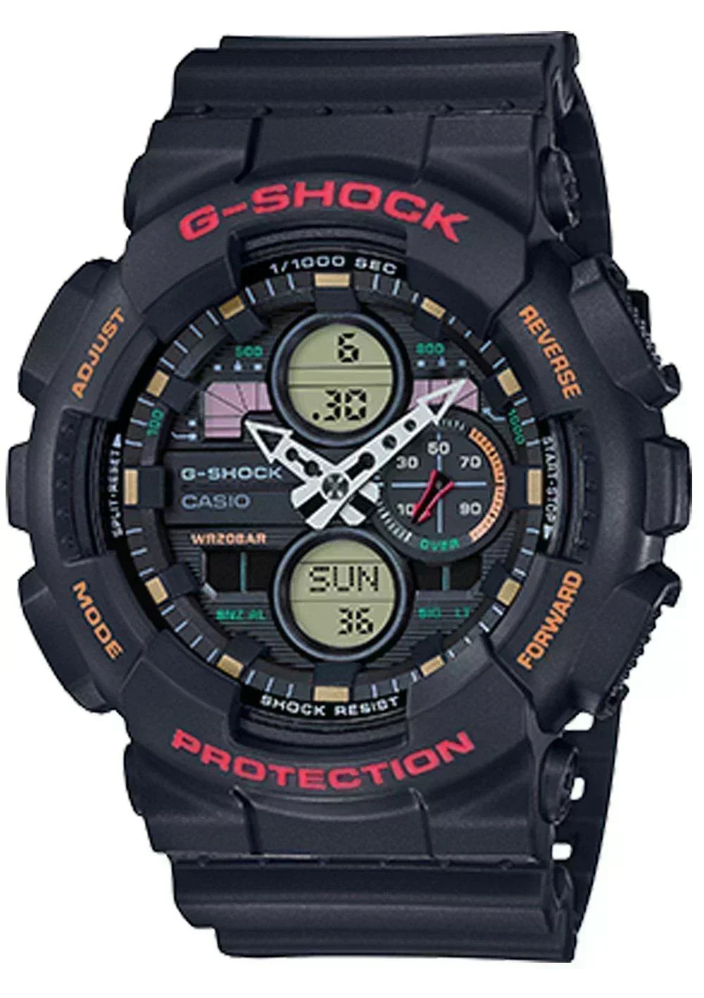 G-Shock Analog-Digital Black Men's Watch GA140-1A4