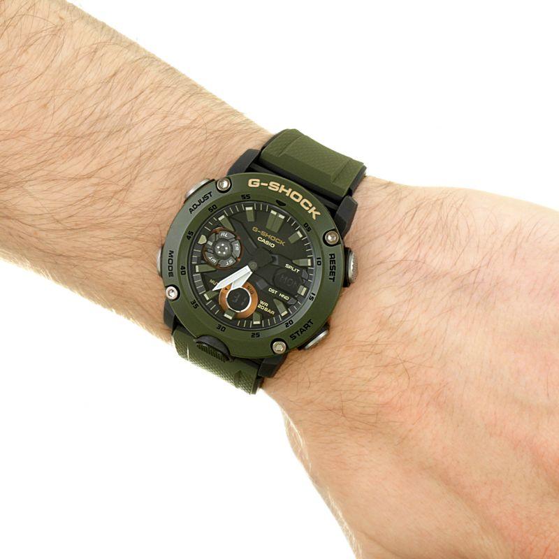 G-Shock Analog-Digital Carbon Core Guard Olive Green Men's Watch