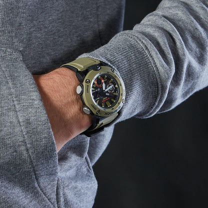 G-Shock Analog-Digital Carbon Core Guard Beige Resin Band Men's Watch GA2000-5A