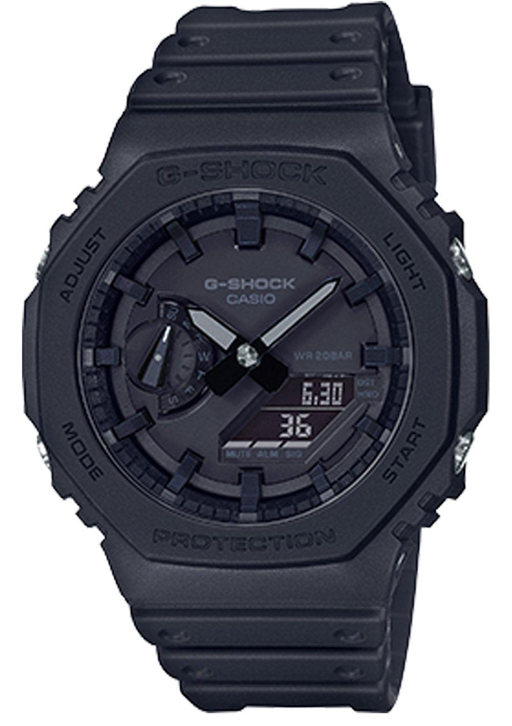 G Shock Carbon New Square Combi Men s Watch GA2100 1A1