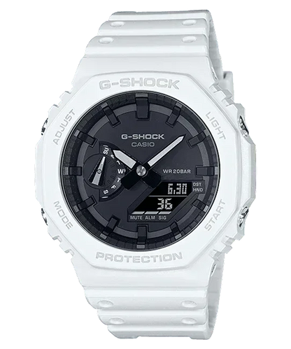 G-Shock Analog Digital White Resin Strap Men's Watch GA2100-7A