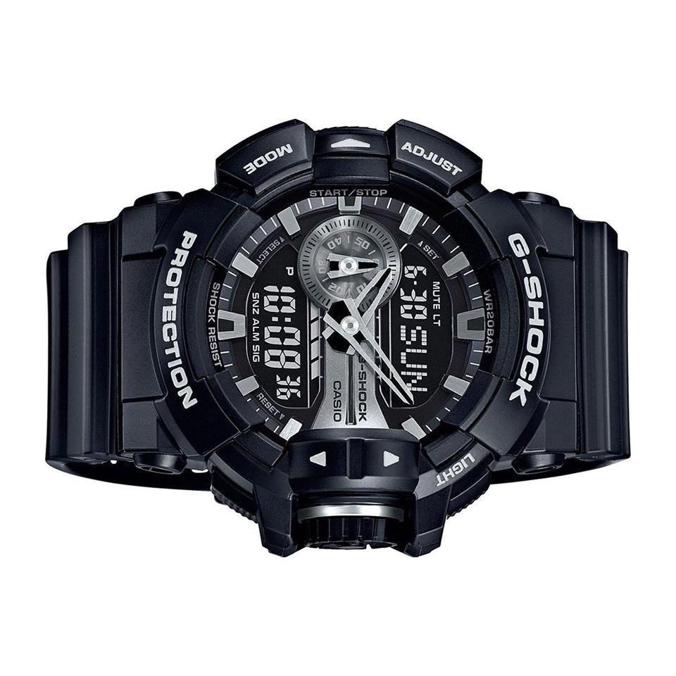 G-Shock Black and Silver-Tone Dial Resin Men&#39;s Watch GA400GB-1A