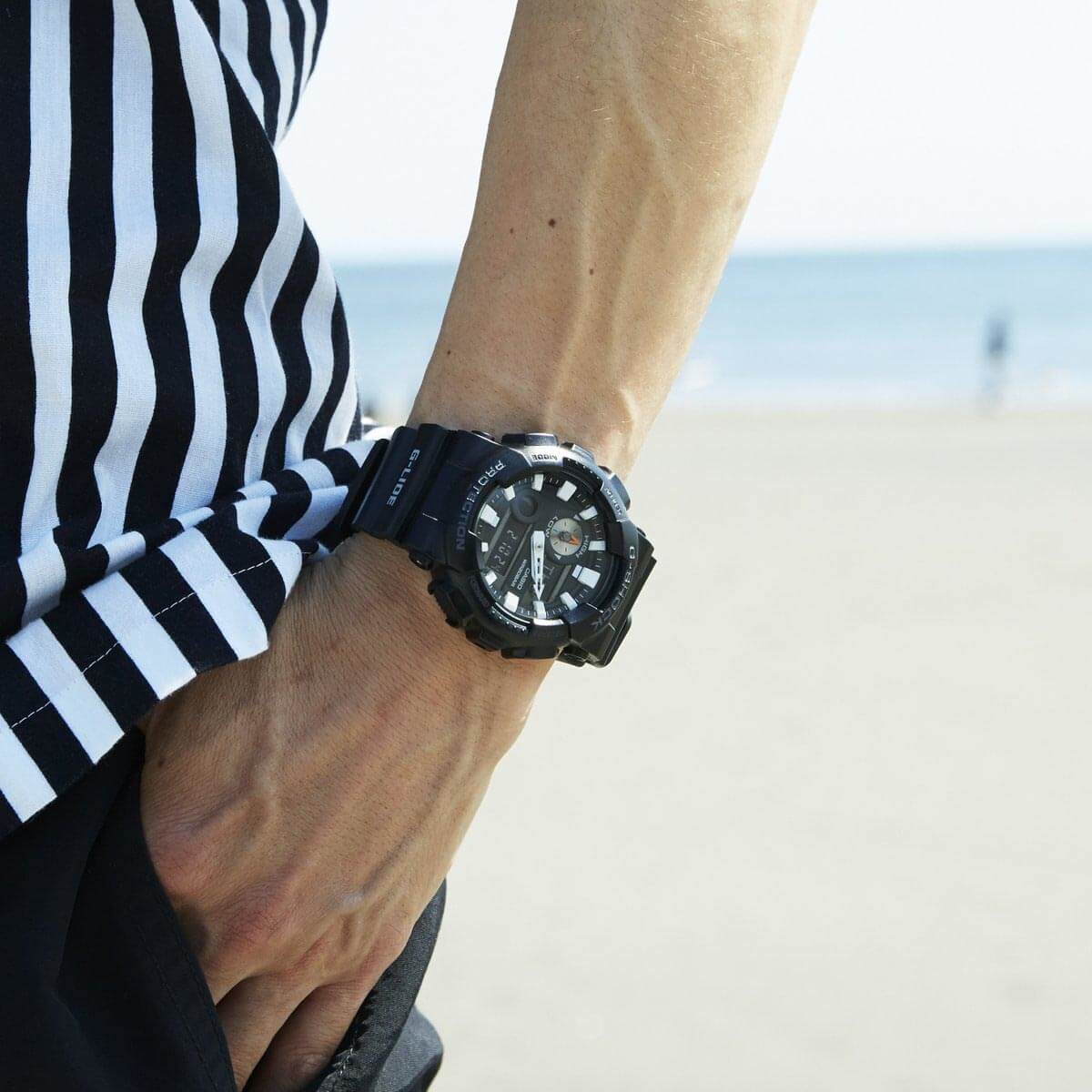 G-Shock G-Lide Black Plastic Sport Watch GAX100B-1A Obsessions Jewellery