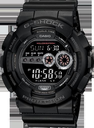 G-Shock X-Large Black Multi-Functional Digital Sport Men's Watch GD100-1B