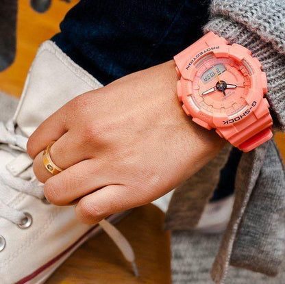 G-Shock S Series Step Tracker Orange Women's Watch GMAS130VC-4A