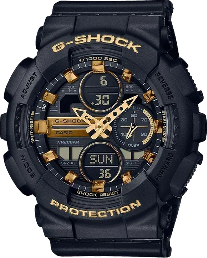 G-Shock Black Resin Band Women's Watch GMAS140M-1A