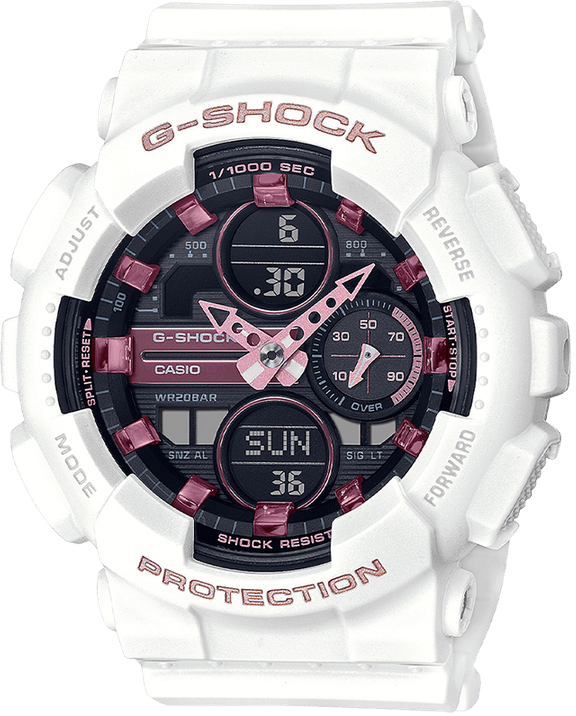 G-Shock White Resin Band Women's Watch GMAS140M-7A