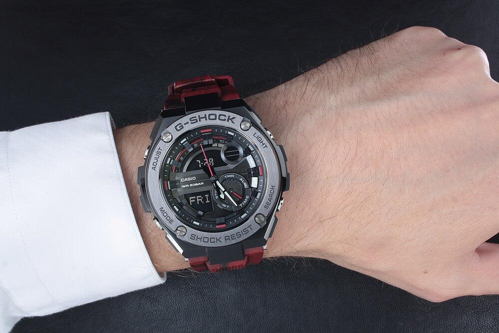 G Shock G Steel Black Resin Men s Watch GST210M 4A