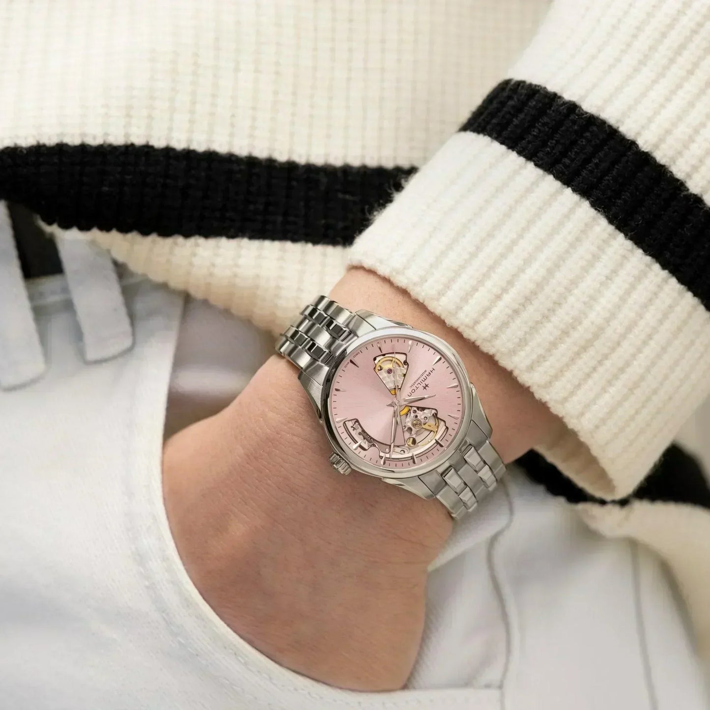 Hamilton Open Heart Jazzmaster Automatic Womens Watch H32215170