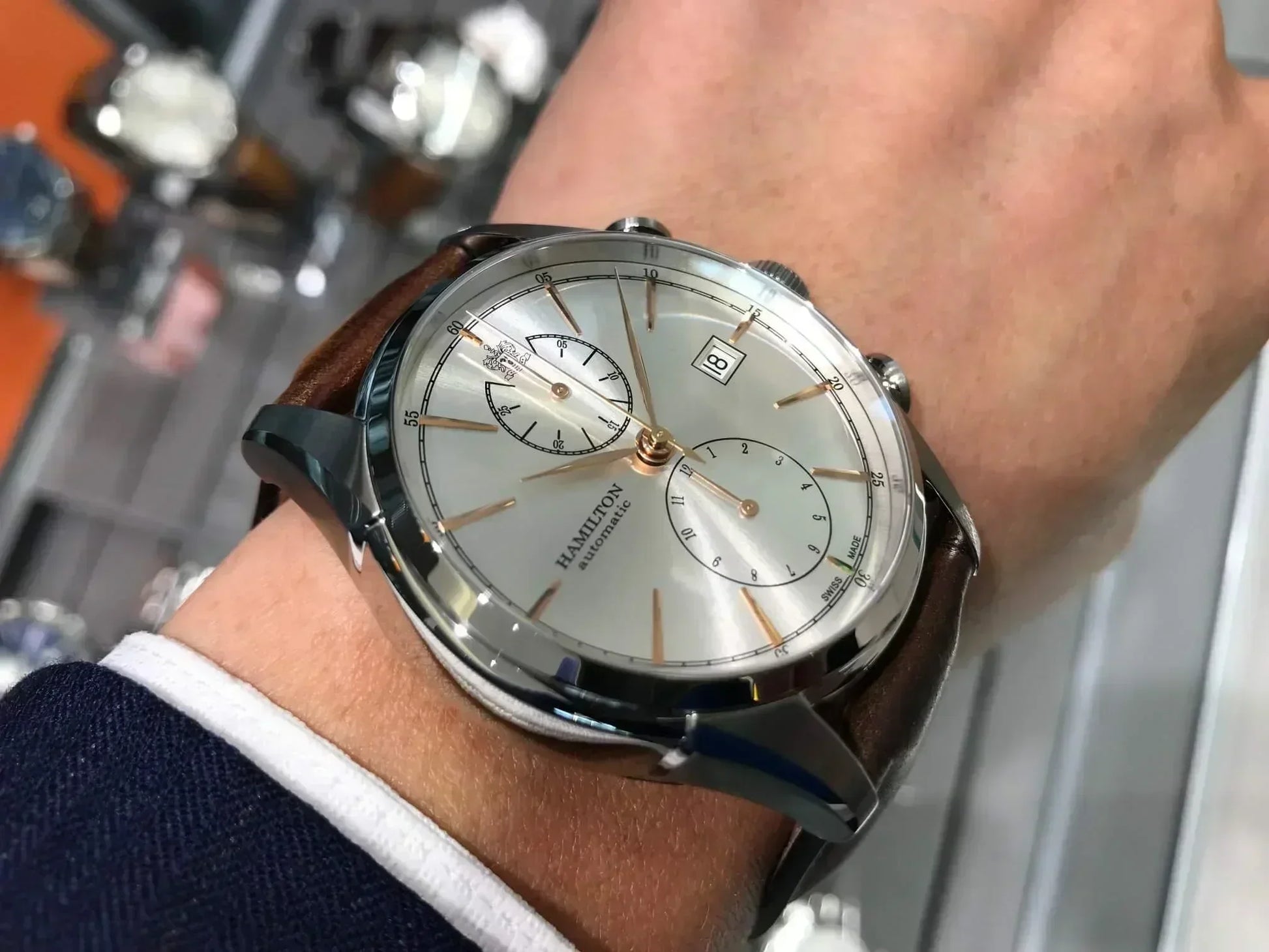 Hamilton American Classic Spirit of Liberty Automatic Chrono Mens Watch H32416581