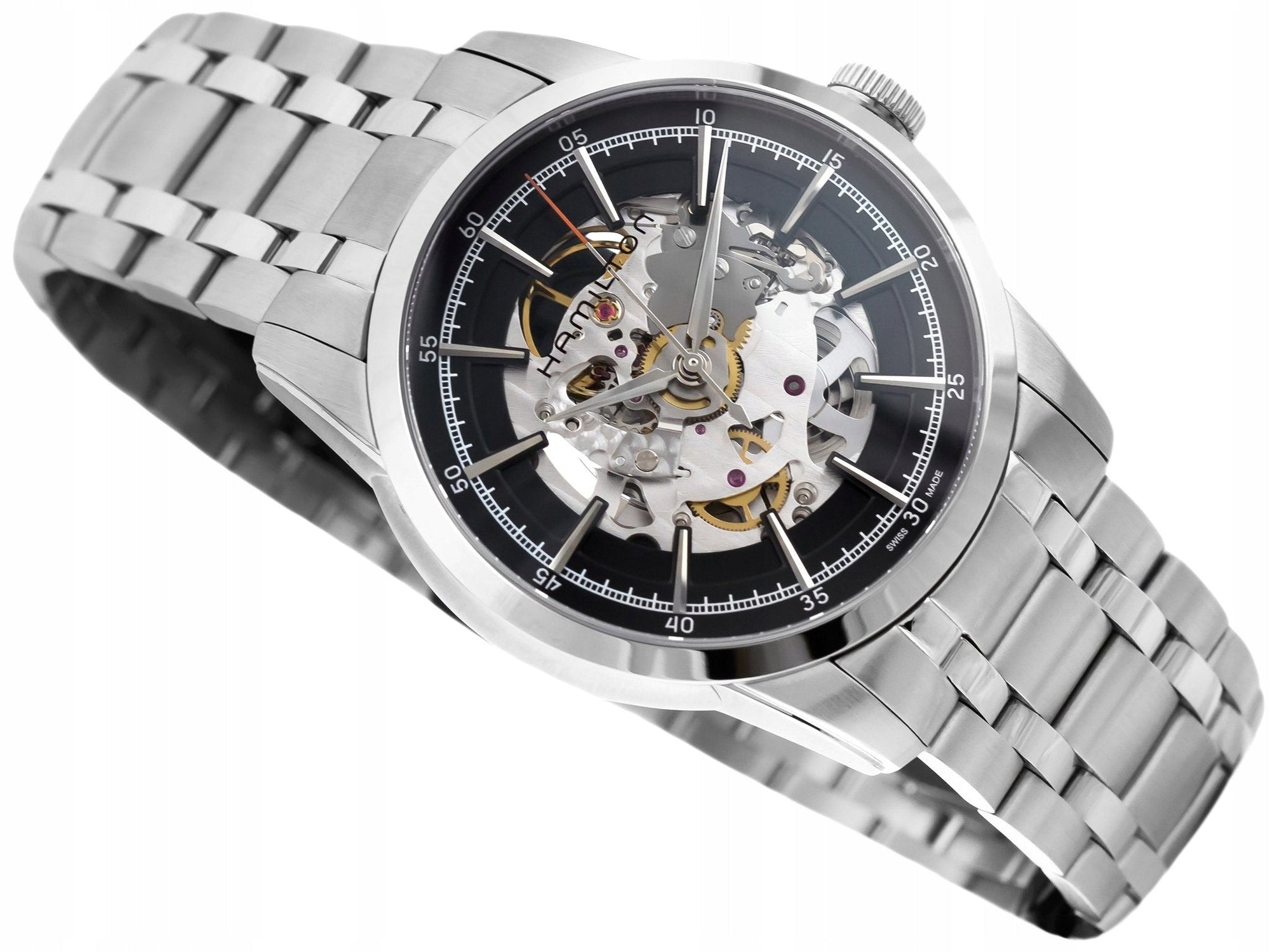 Hamilton railroad skeleton on sale watch