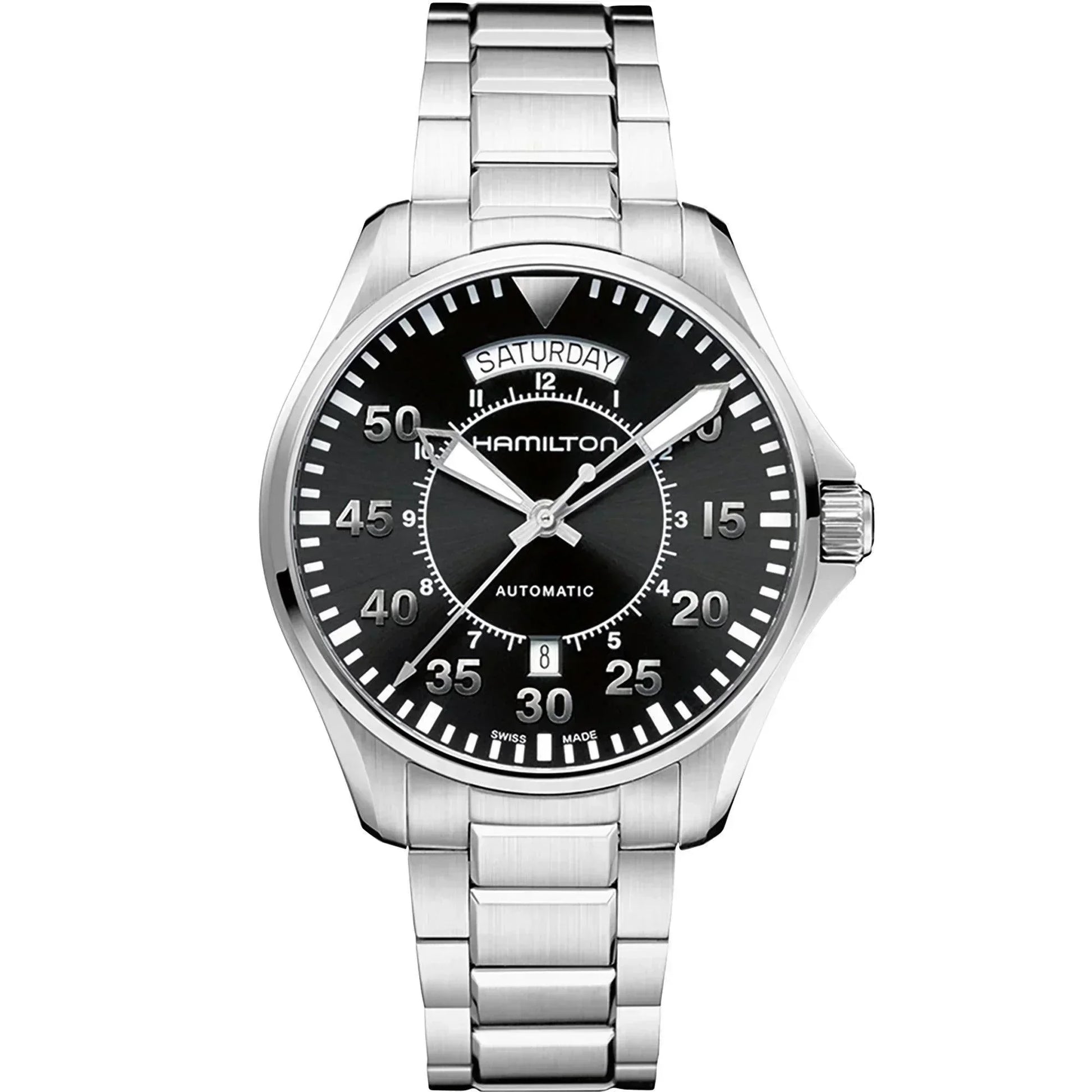 Hamilton Khaki Aviation Pilot Day Date Automatic Men's Watch H64615135