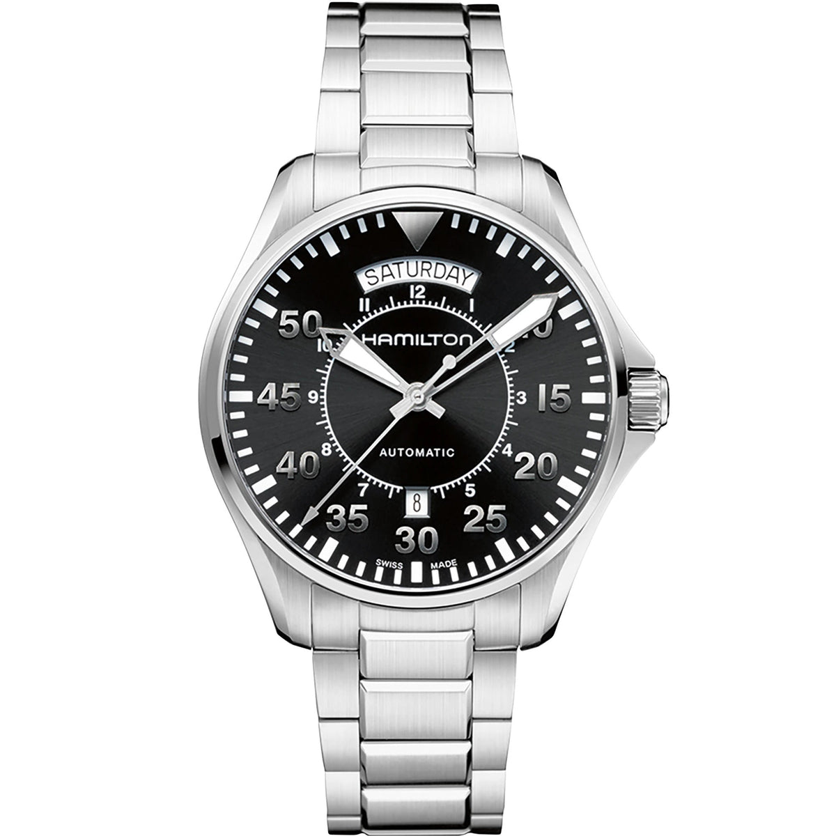 Hamilton Khaki Aviation Pilot Day Date Automatic Men&#39;s Watch H64615135