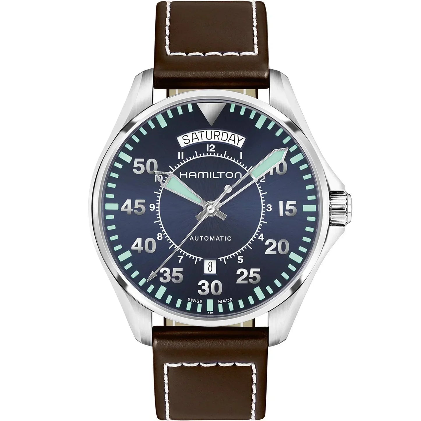 Hamilton Khaki Aviation Pilot Day Date Automatic Men's Watch H64615545