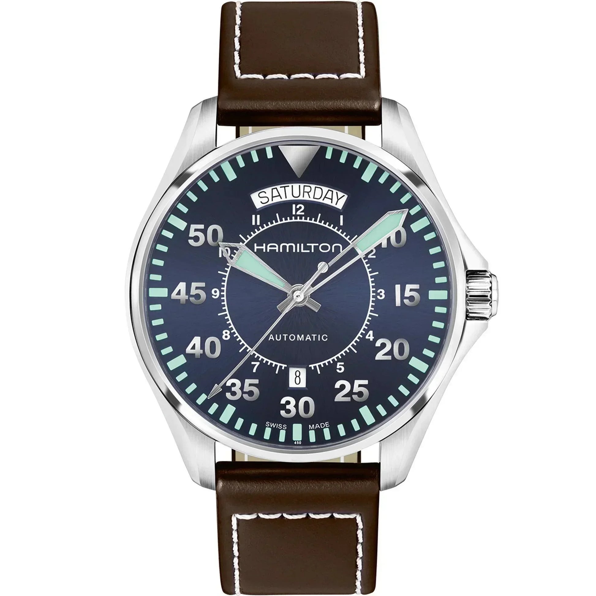 Hamilton Khaki Aviation Pilot Day Date Automatic Men's Watch H64615545