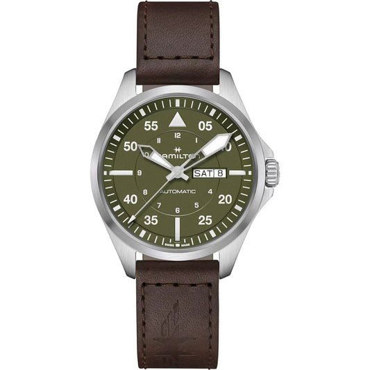 Hamilton Khaki Aviation Pilot Day Date Automatic Men's Watch H64635560
