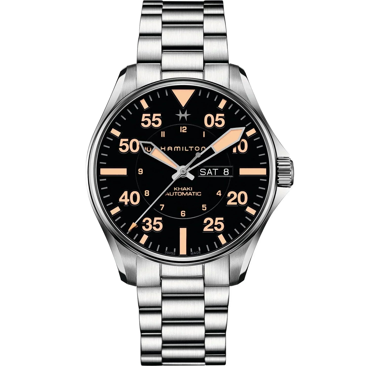 Hamilton Khaki Aviation Pilot Day Date Automatic Men's Watch H64725131