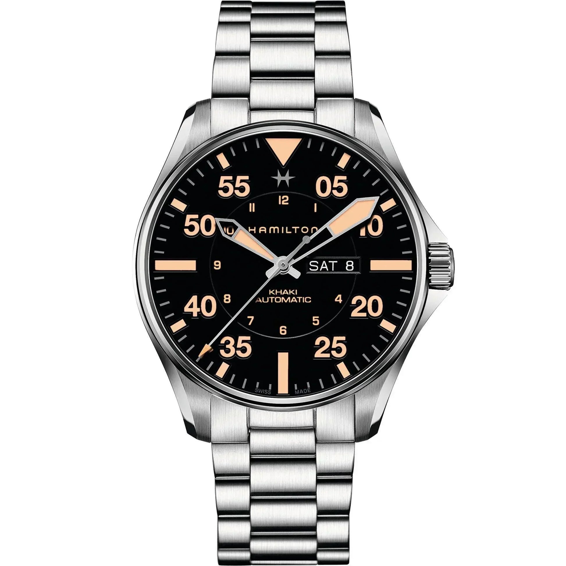 Hamilton Khaki Aviation Pilot Day Date Automatic Men's Watch H64725131