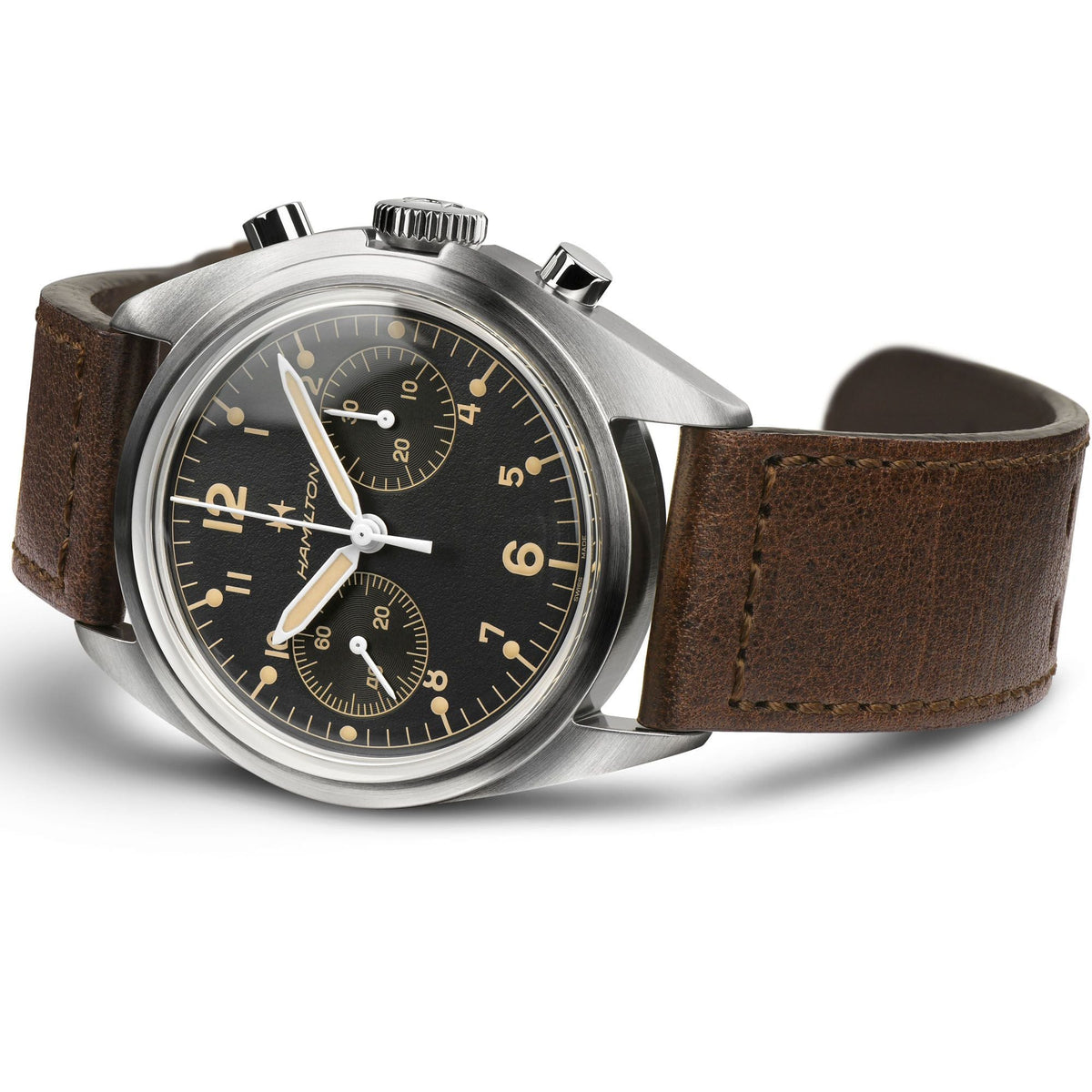 Hamilton Khaki Aviation Pioneer Mechanical Chrono Mens Watch H76409530