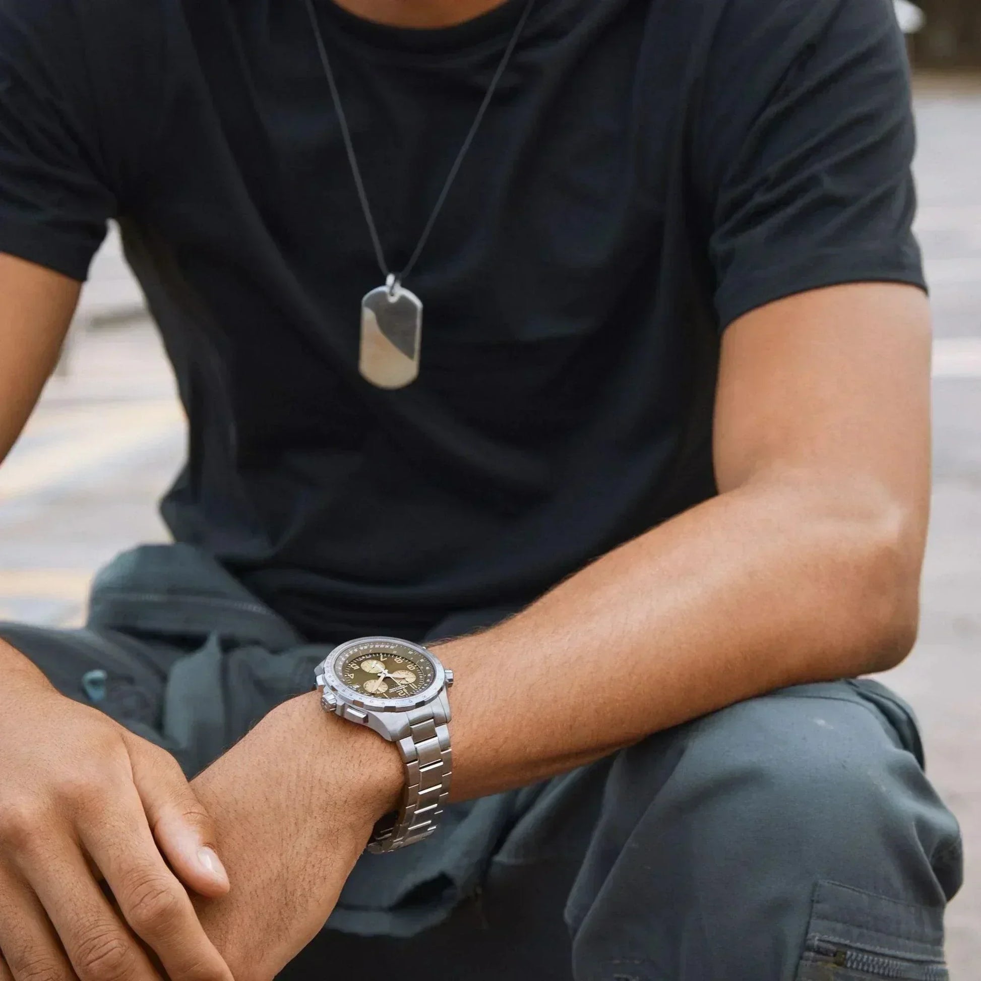 Hamilton Khaki Aviation X-Wind GMT Chrono Quartz Mens Watch H77932160