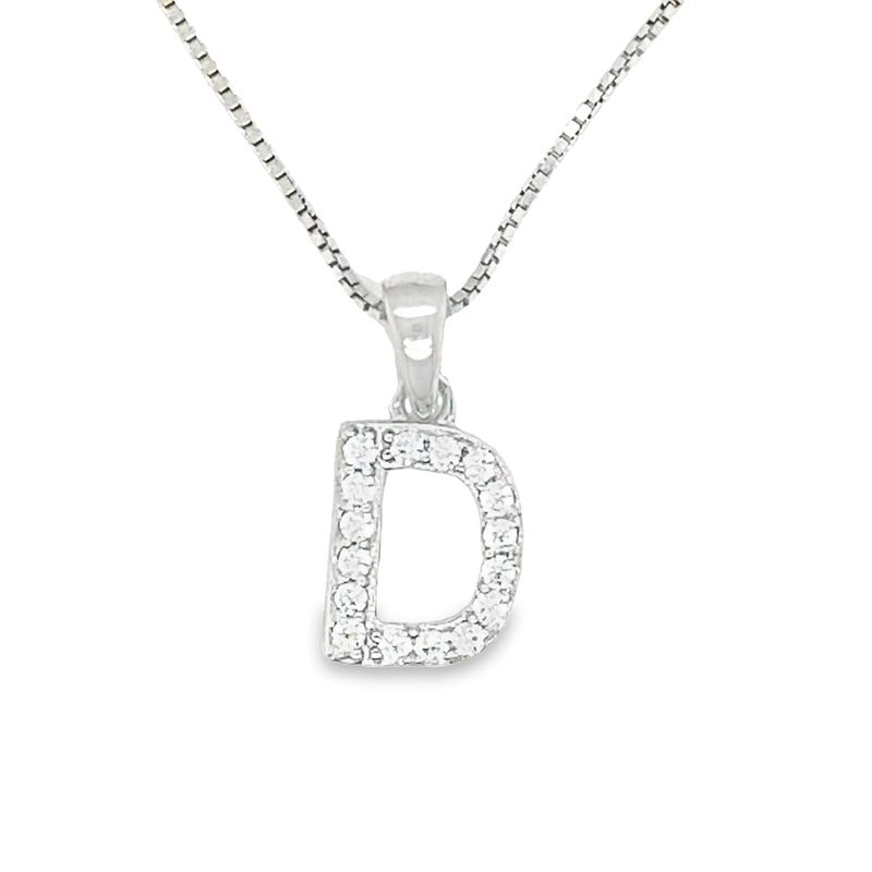 Necklace with initial on sale d