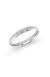 Platinum 3mm high polish rounded dome light comfort fit wedding band