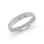 10, 14, 18 Karat White Gold 4mm high polish rounded dome light comfort fit wedding band
