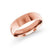 10, 14, 18 Karat Pink Gold 6mm high polish rounded dome light comfort fit wedding band