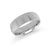 10, 14, 18 Karat White Gold 7mm high polish rounded dome light comfort fit wedding band
